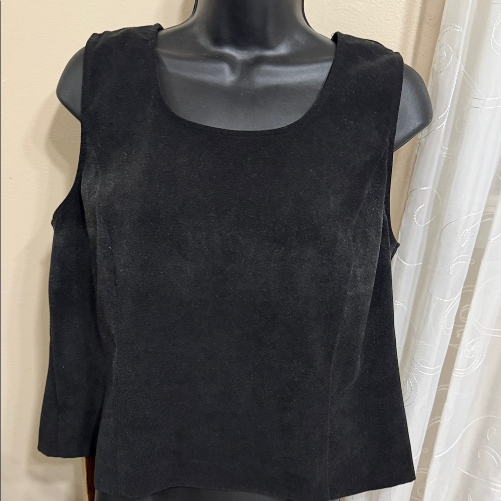 Sag Harbor Black Sleeveless Tank Top